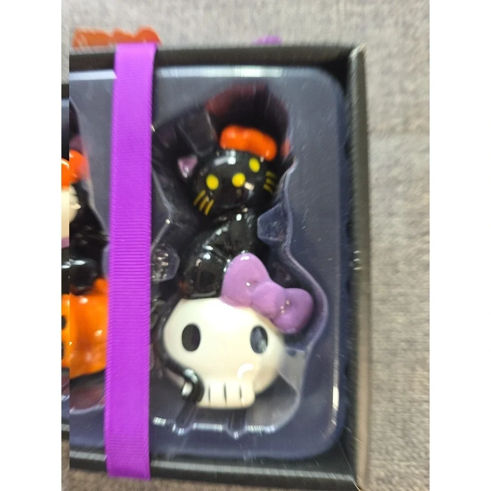 Blue Sky Hello Kitty & Friends Halloween Skull Salt and Pepper Shakers